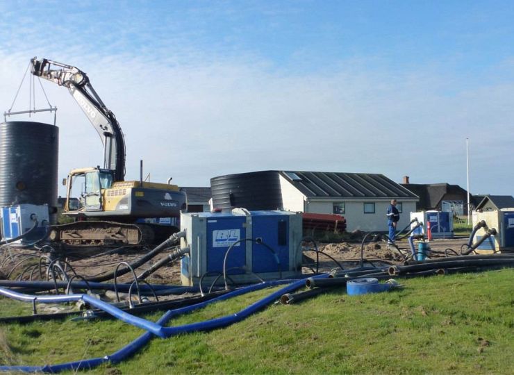 Kloakering i Vrist Pumplag